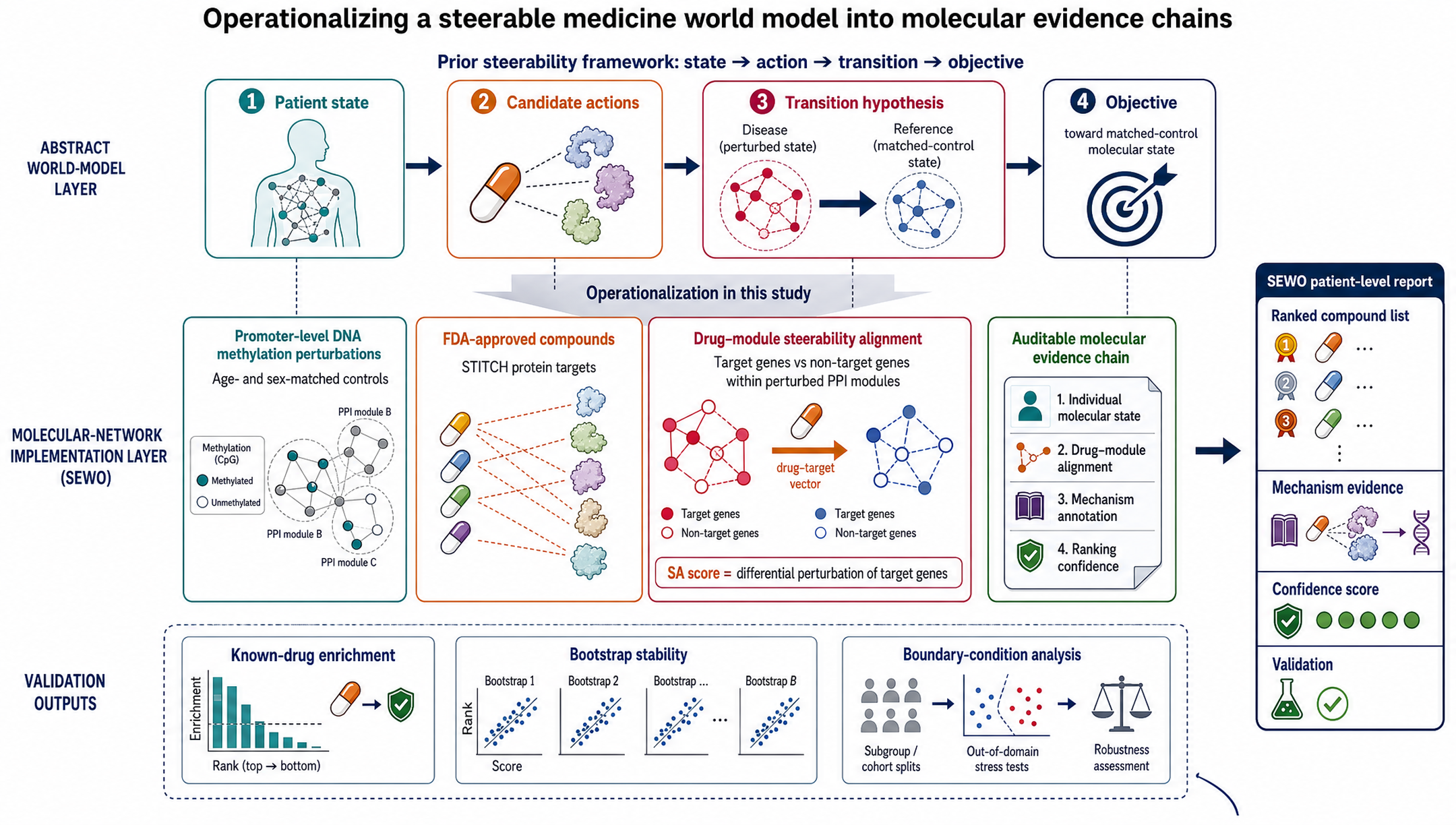 SteeraMed world model architecture